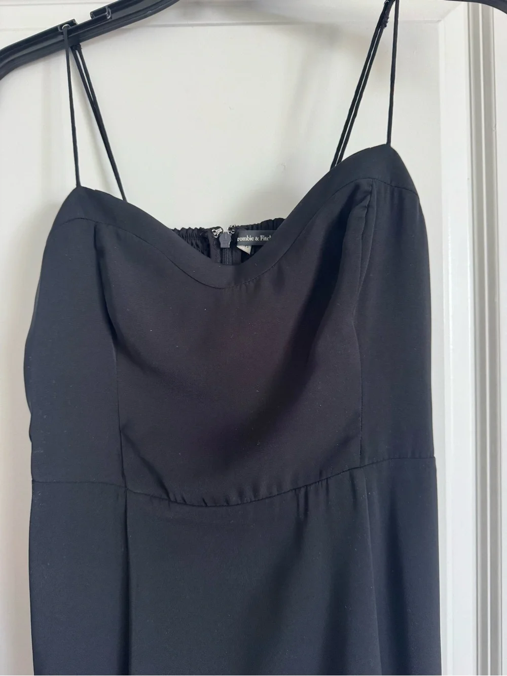 Abercrombie & Fitch Black Spaghetti-Strap Maxi Dress